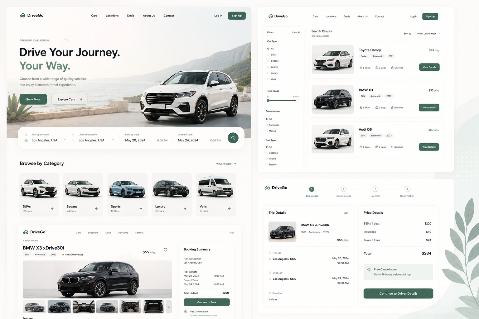 Premium Car Rental & Booking Website