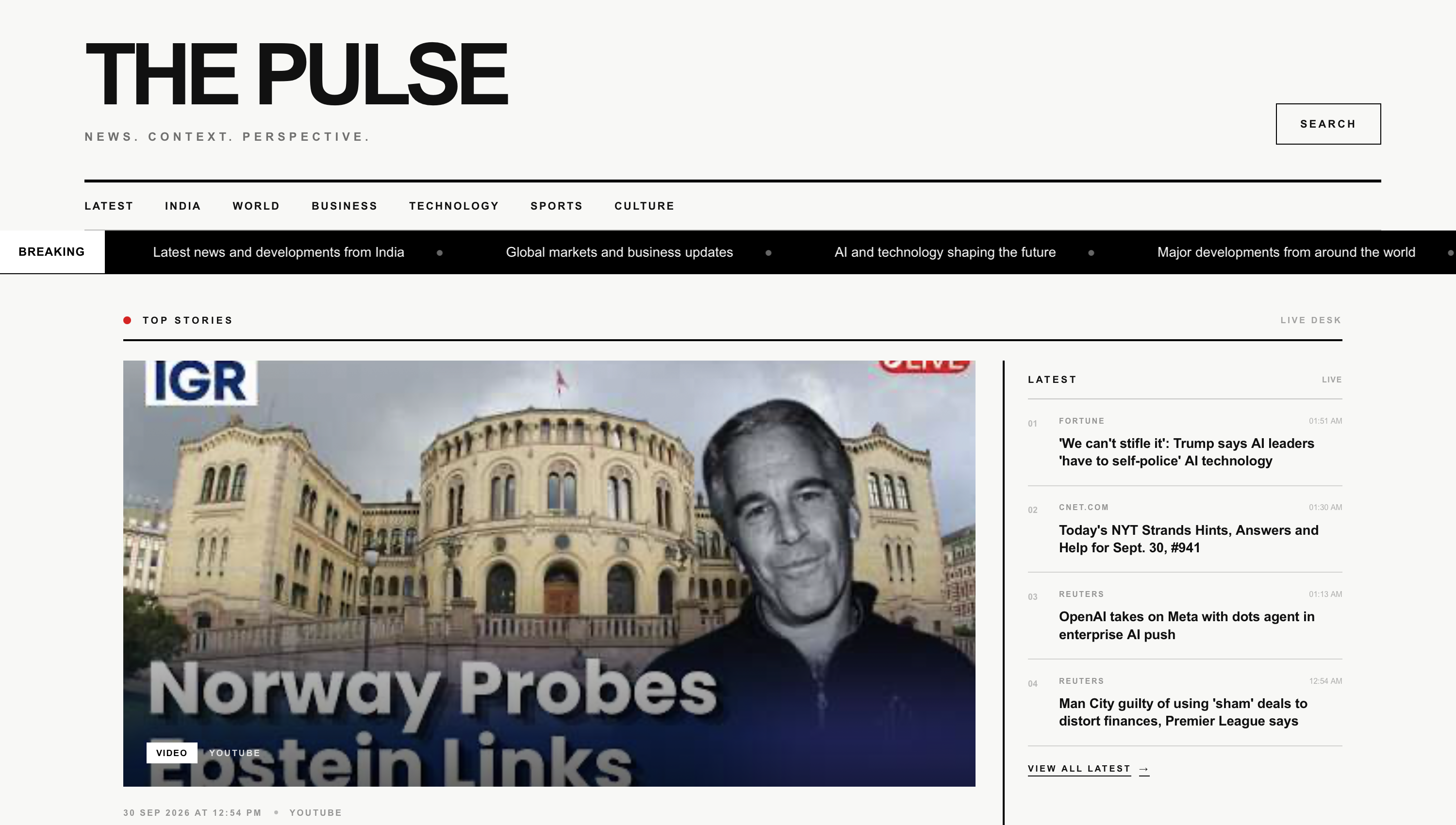 The Pulse — AI-Powered News Platform